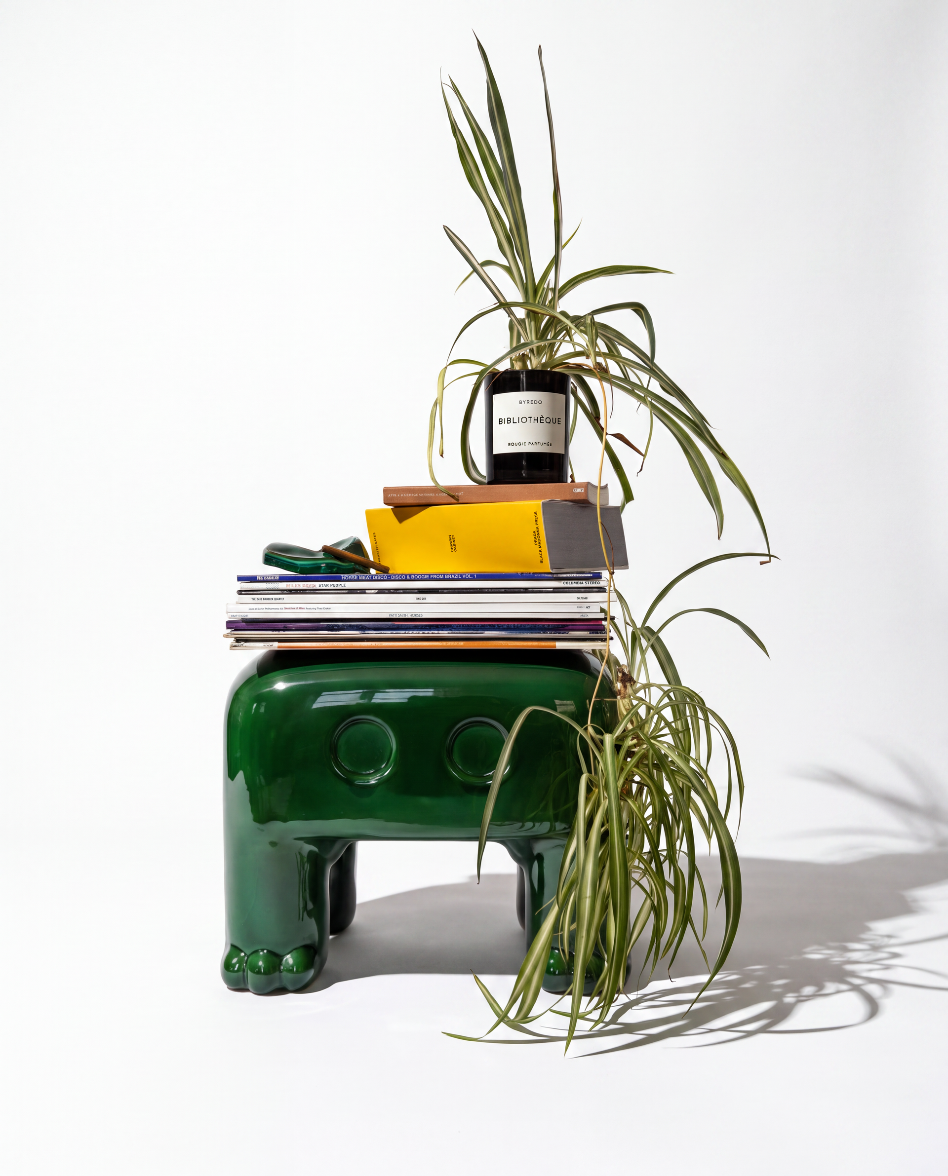 ATLAS Side Table in Malachite